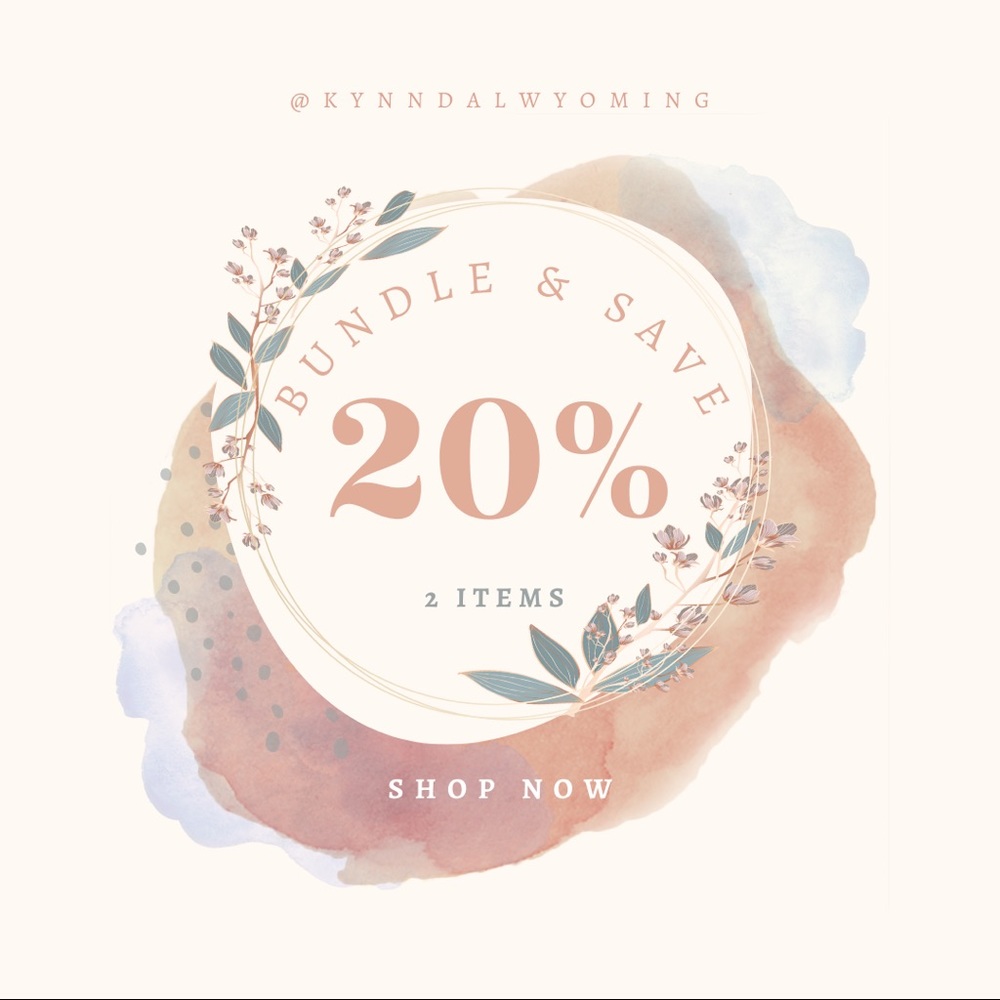 Bundle 2 items, save 20%!